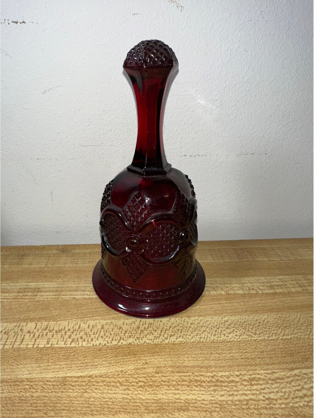 VTG Avon "1876 Cape Cod Collection" Ruby Red Glass Bell